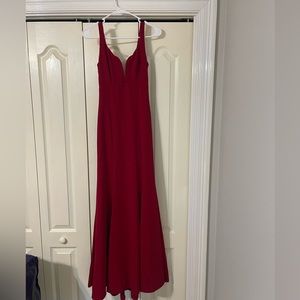 Red formal dress